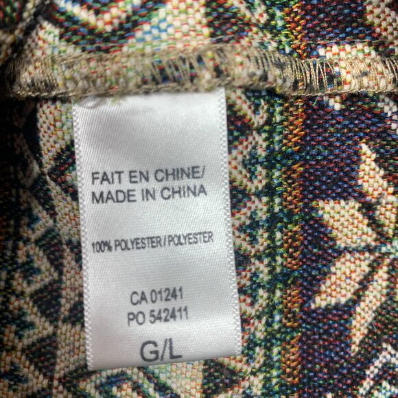 boho Button-Down Mini Skirt multicolor size large Twik - Picture 13 of 14